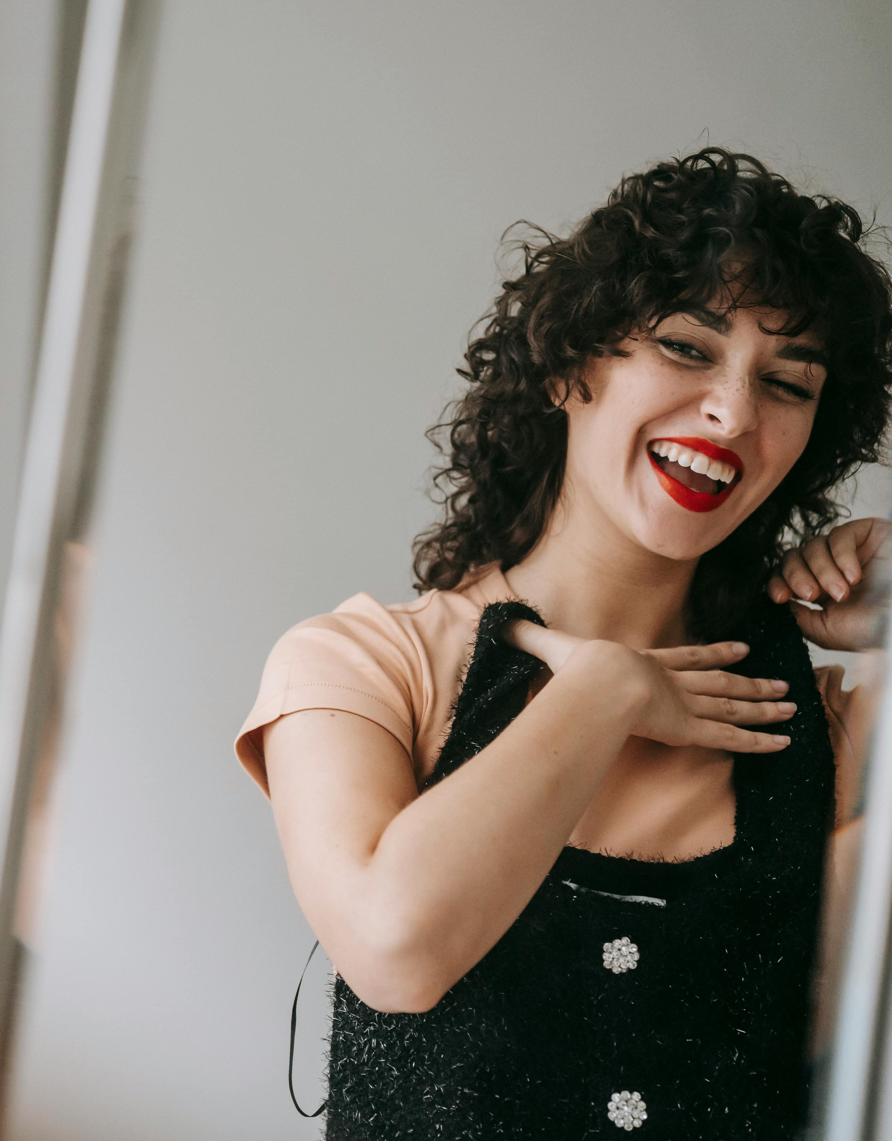 Woman feeling energized and confident