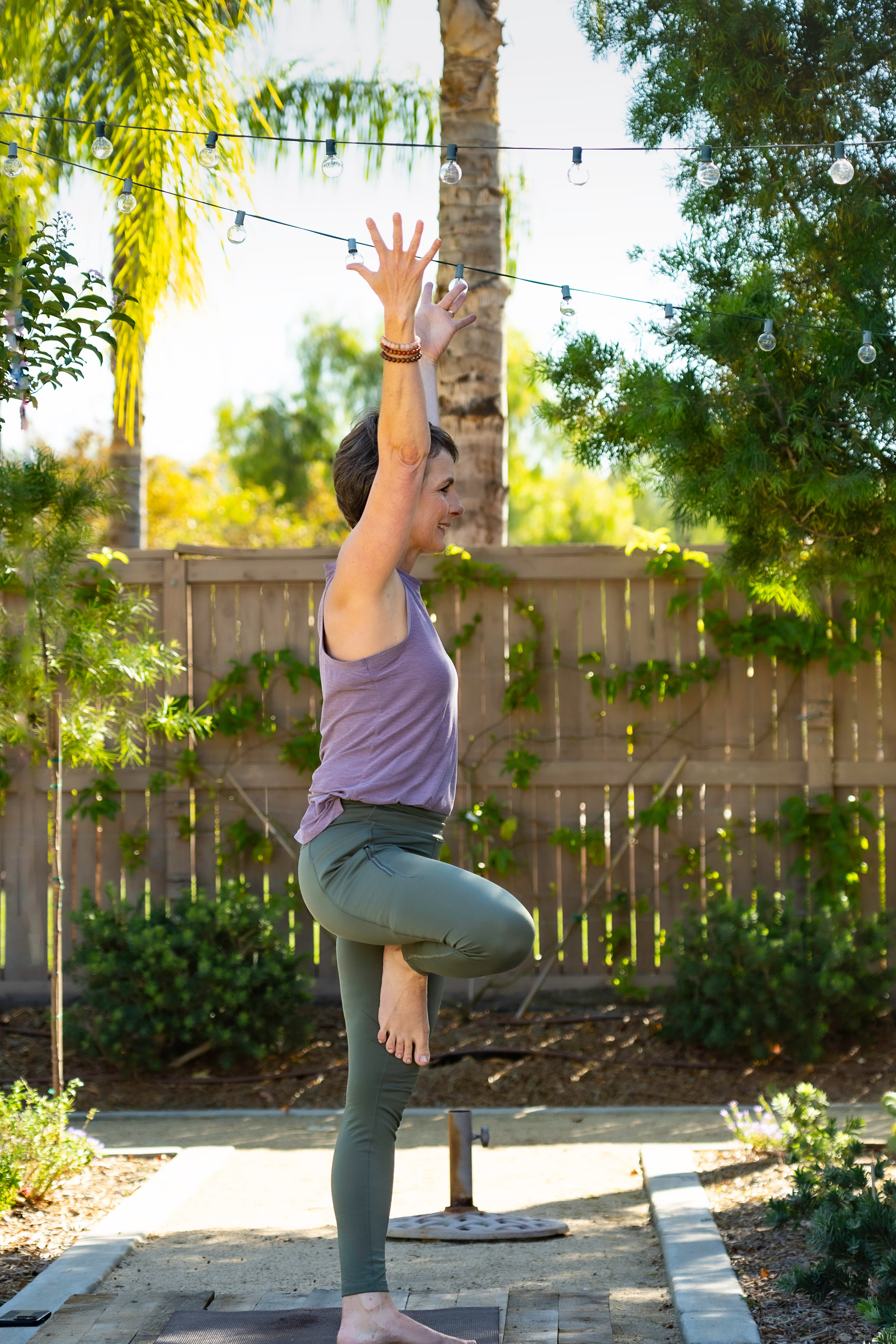 Serene yoga practice